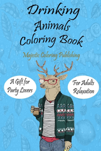 Drinking Animals Coloring Book