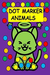 Dot Markers Animals Coloring Book