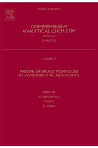 Passive Sampling Techniques in Environmental Monitoring