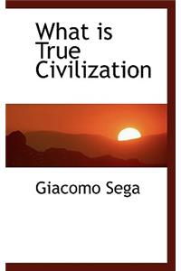 What Is True Civilization