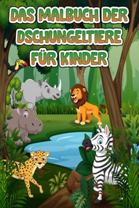 Dschungel Tiere Färbung Buch für Kinder