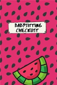 Babysitting Checklist