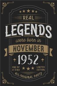 Real Legends were born in November 1952