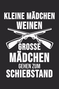 Kleine Mädchen Weinen Grosse Mädchen Gehen Zum Schießstand