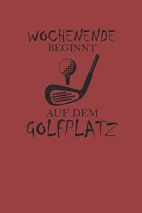 Wochenende Beginnt Auf Dem Golfplatz