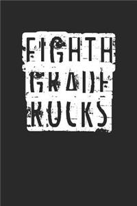 Back to School Notebook 'Eighth Grade Rocks' - Back To School Gift for Her and Him - 8th Grade Writing Journal