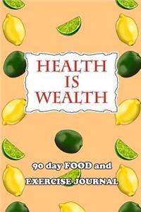 90 Day Food and Exercise Journal