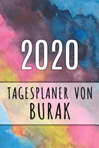 2020 Tagesplaner von Burak: Personalisierter Kalender für 2020 mit deinem Vornamen