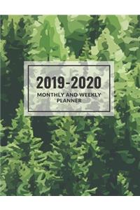 Monthly and Weekly Planner 2019-2020