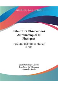 Extrait Des Observations Astronomiques Et Physiques