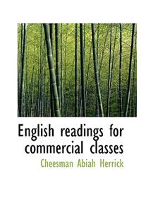 English Readings for Commercial Classes