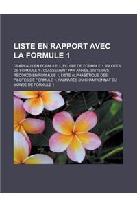 Liste En Rapport Avec La Formule 1