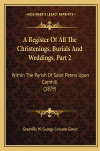 Register Of All The Christenings, Burials And Weddings, Part 2