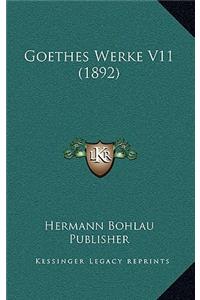 Goethes Werke V11 (1892)