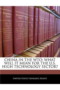 China in the Wto