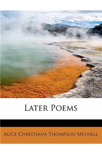 Later Poems