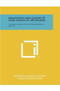 Magnitudes and Colors of Stars North of +80 Degrees