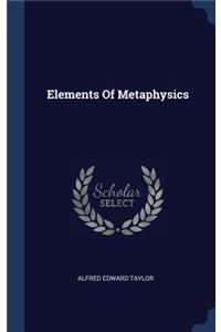 Elements Of Metaphysics