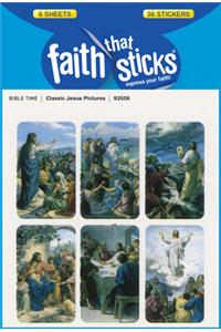 Classic Jesus Pictures - Faith That Sticks Stickers