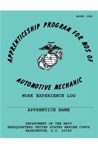 Apprentaceship Program for Mos of Automotive Mechanic