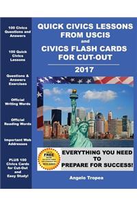 Quick Civics Lessons from USCIS and Civics Flash Cards for Cut-Out
