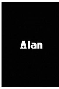 Alan - Black Notebook / Extended Lined Pages / Soft Matte Cover
