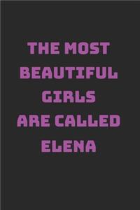 Elena Girl Woman Notebook