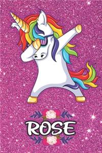 Rose - Dabbing Unicorn Notebook