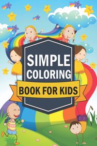 Simple coloring book for kids