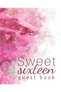 Sweet sixteen guest book
