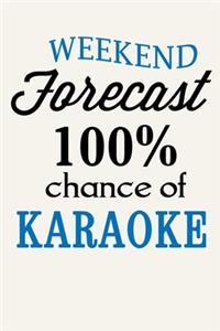 Weekend Forecast 100% Chance of Karaoke