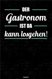 Der Gastronom ist da kann losgehen! Notizbuch