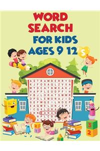 Word Search For Kids Ages 9-12
