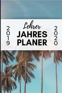 Lehrer Jahres Planer 2019 2020
