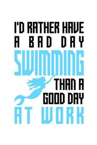 I'd rather have a bad day swimming than a good day at work