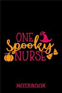 One Spooky Nurse Notebook: Simple Lined Nurse Journal Notebook - Nurse Gift ideas - Perfect Halloween gifts for nurses