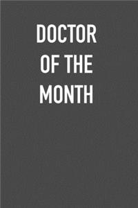 Doctor of the Month