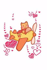 Funny Cat Pilot Notebook