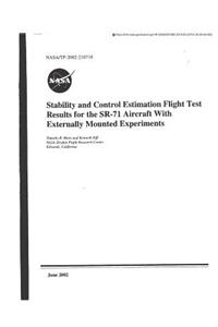 Stability and Control Estimation Flight Test Results for the Sr-71 Aircraft with Externally Mounted Experiments
