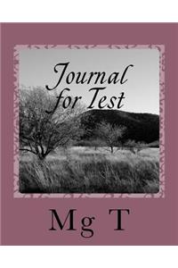 Journal for Test