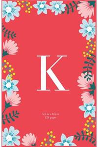 Monogram Letter K Journal
