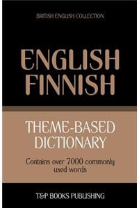 Theme-based dictionary British English-Finnish - 7000 words