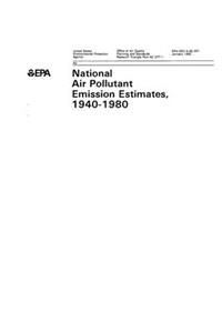 National Air Pollutant Emission Estimates