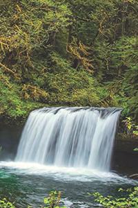 Waterfall Notebook: A 120 Page 6x9 Blank Lined Notebook / Journal Gift for Campers, Hikers, Nature Lovers and More