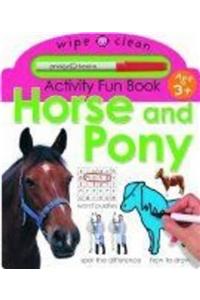 Wipe Clean Activity Fun Horse and Pony