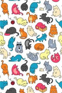 Bullet Journal Notebook for Cat Lovers Fun Cat Pattern 4