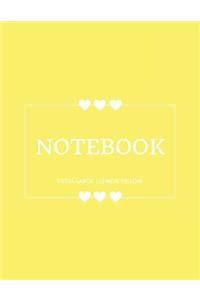 Notebook Extra Large: Lemon Yellow: Notebook 8.5 X 11: Notebook 400 Pages: Lemon Yellow: Notebook 8.5 X 11: Notebook 400 Pages