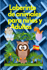 Laberinto de animales para niños y adultos