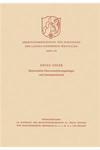 Elektronische Datenverarbeitungsanlagen Und Automatentheorie
