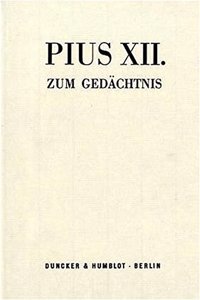 Pius XII. Zum Gedachtnis